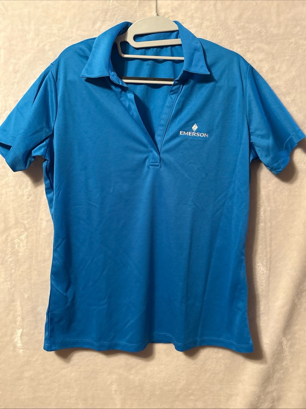 Port Authority Women's Cyan Blue Short-Sleeve Polo